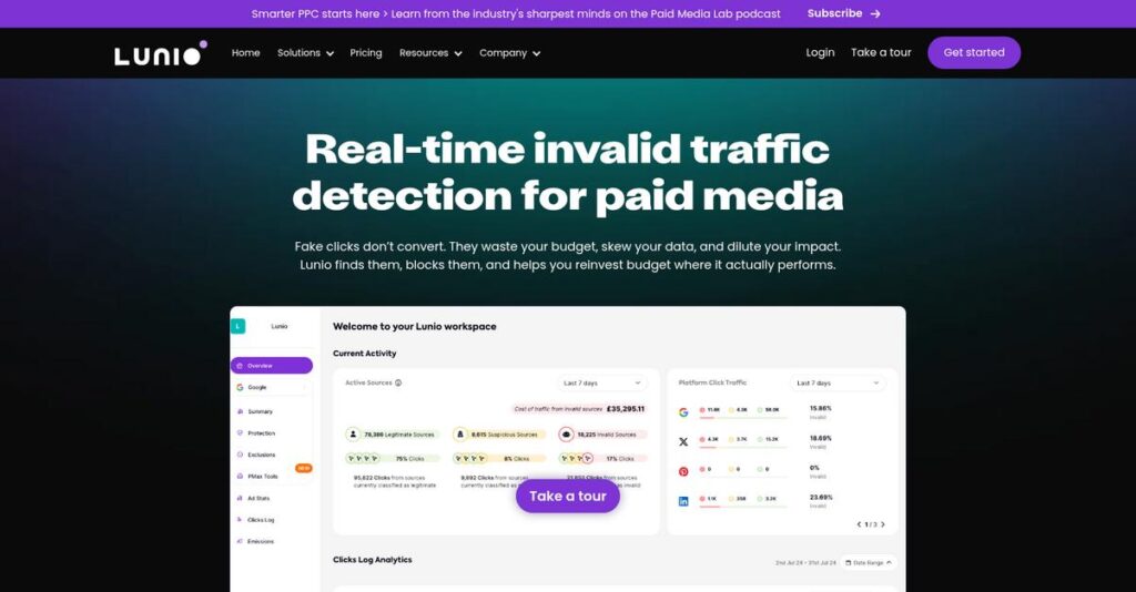 Lunio Homepage