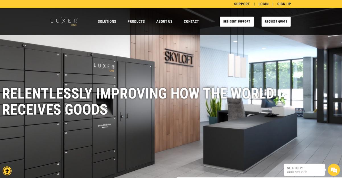 Luxer One Homepage