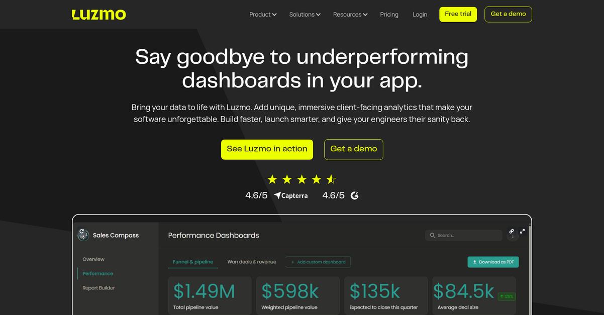 Luzmo Homepage