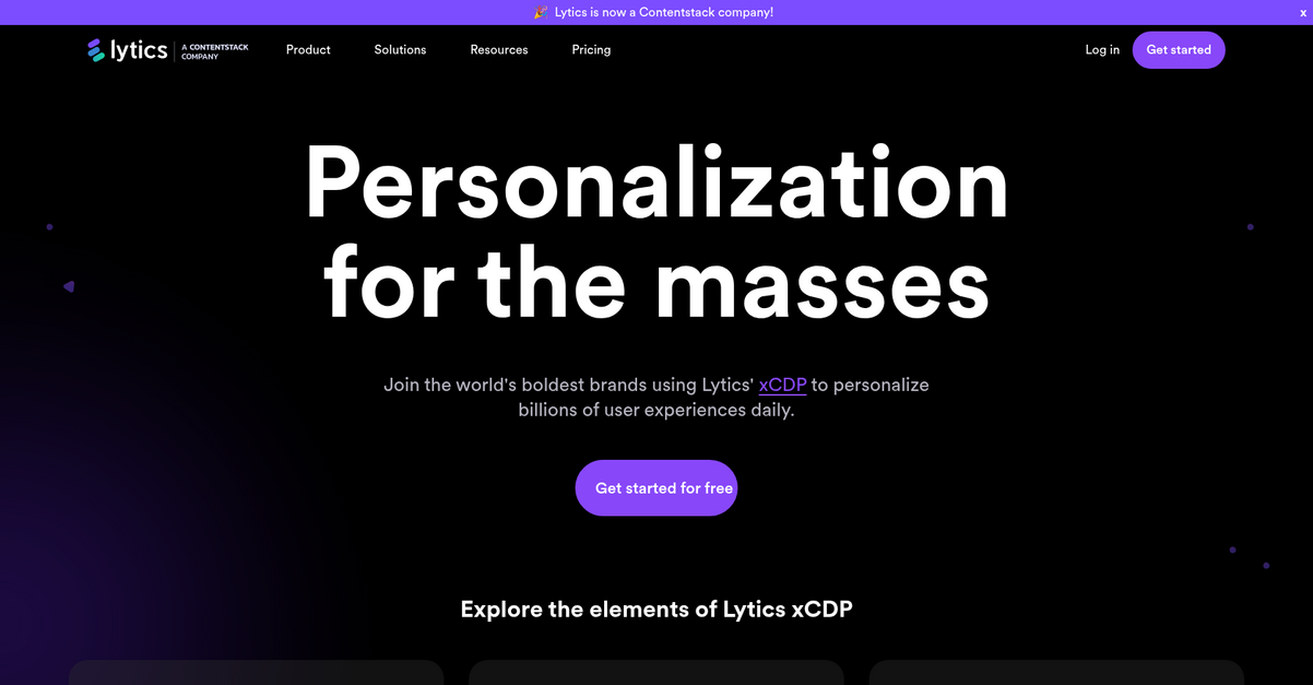 Lytics Homepage