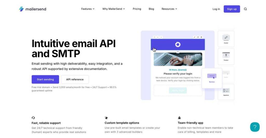 MailerSend Homepage