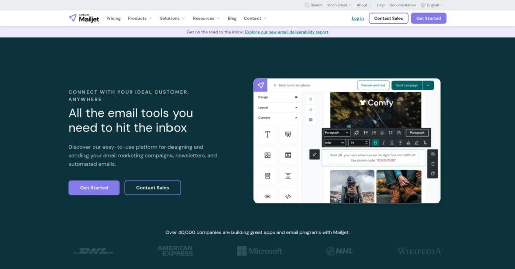 Mailjet Homepage