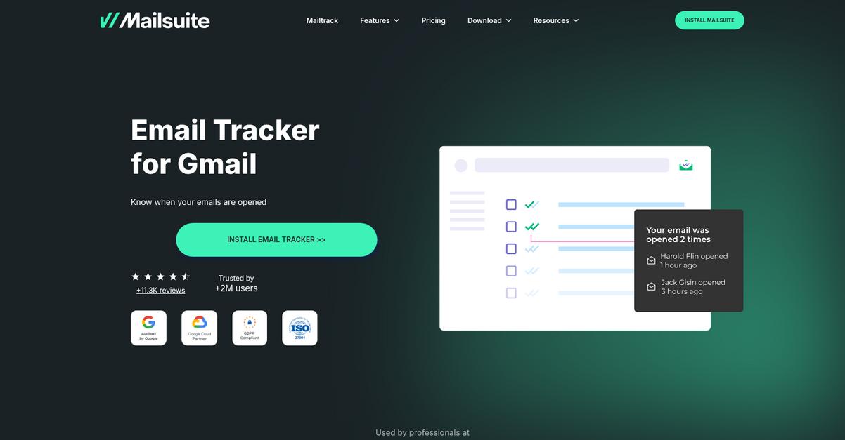Mailtrack Homepage