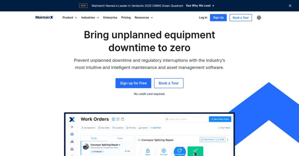 MaintainX Homepage