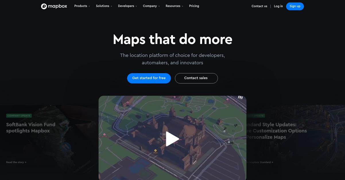 Mapbox Homepage