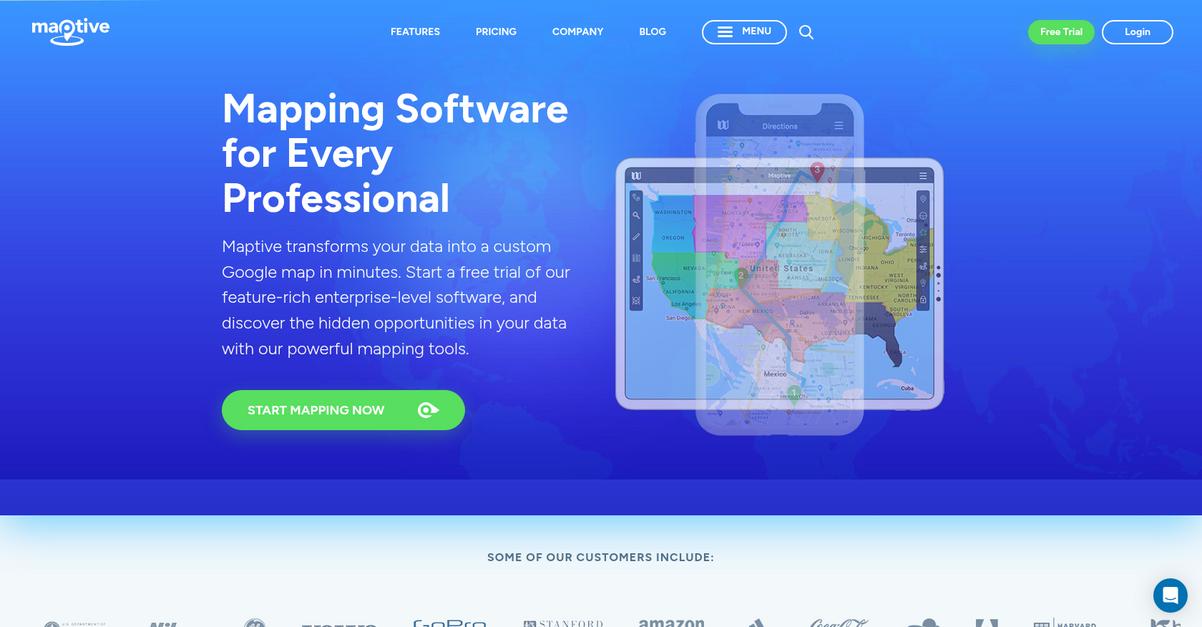 Maptive Homepage