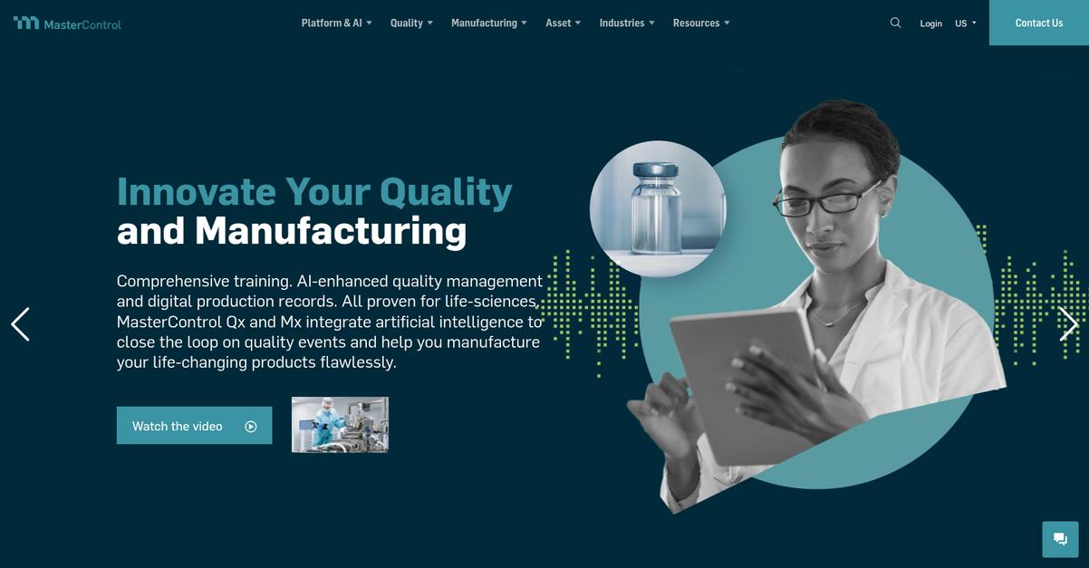 Master Control Homepage