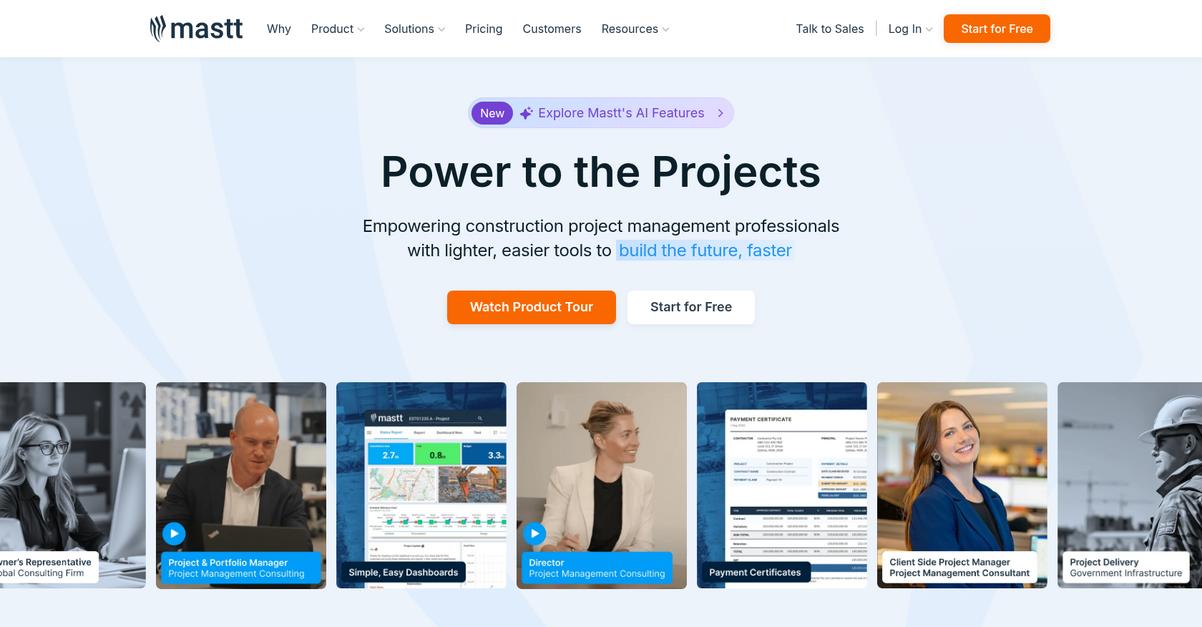 Mastt Homepage