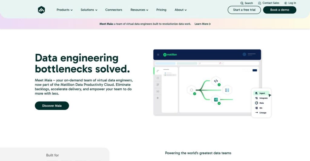 Matillion Homepage
