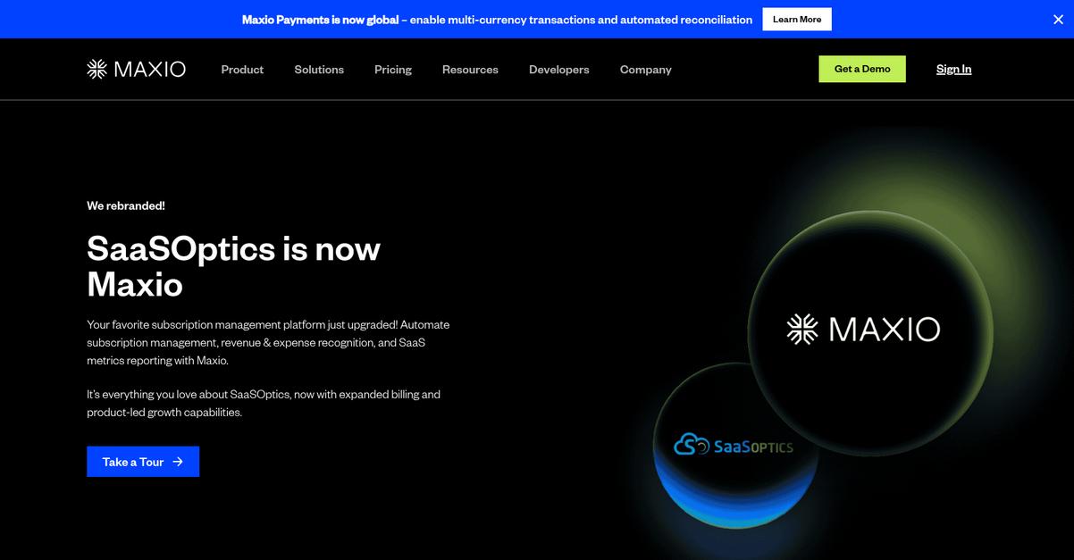 Maxio Homepage 2