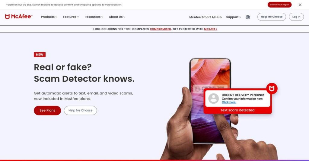 McAfee Homepage