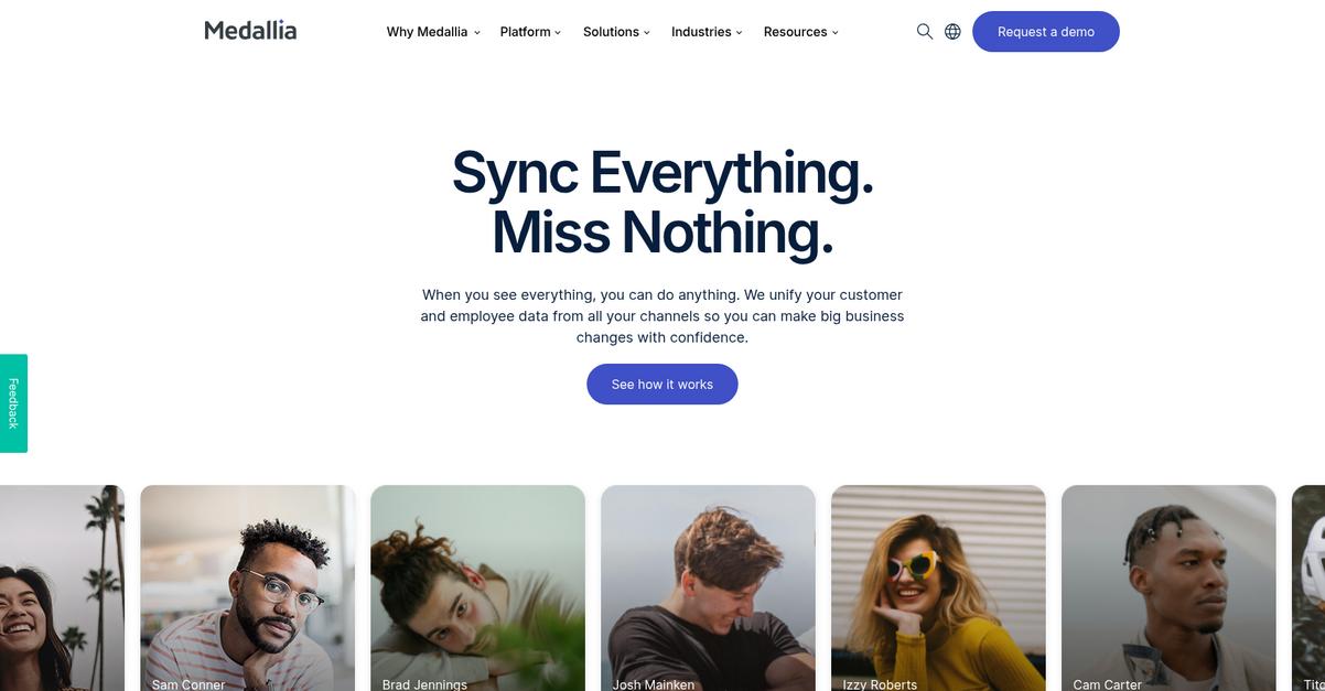 Medallia Homepage