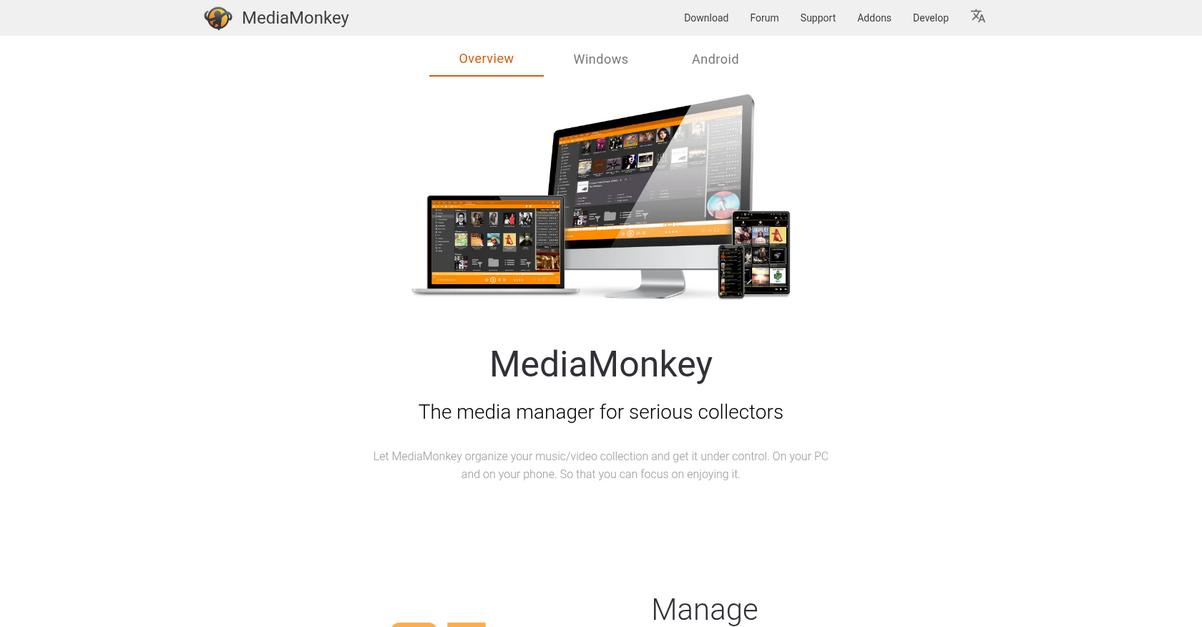 Media Monkey Homepage