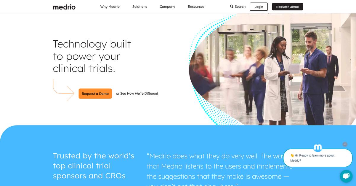 Medrio Homepage