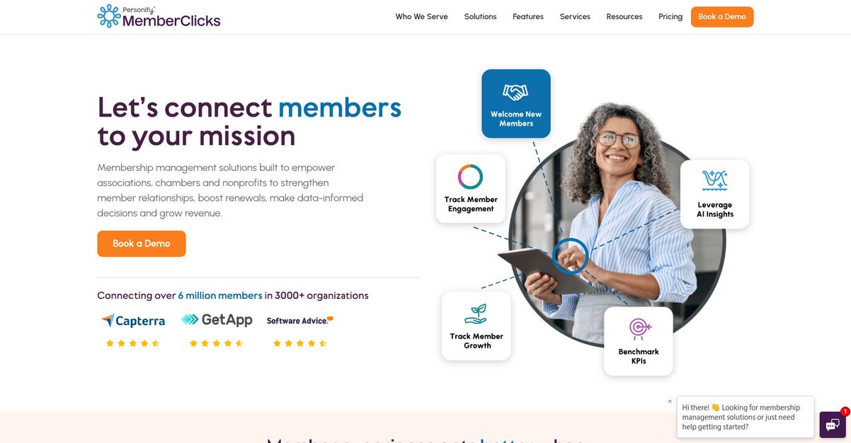 Member Clicks Homepage