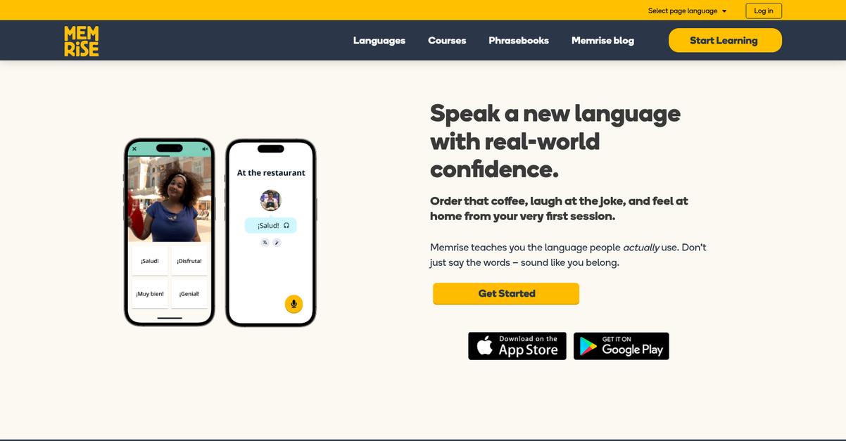 Memrise Homepage