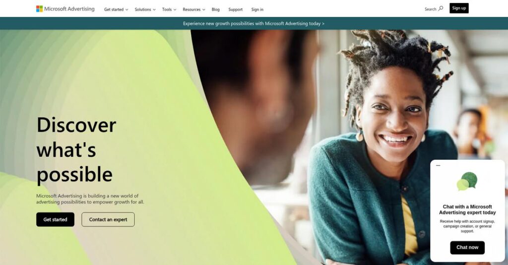 Microsoft Advertising Homepage