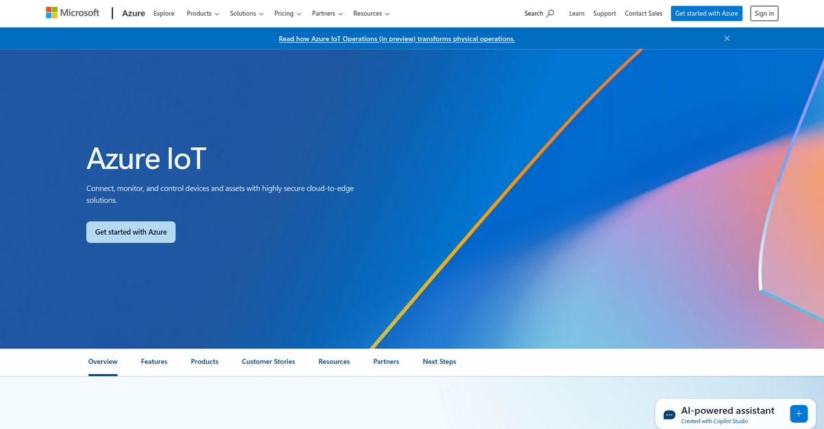 Microsoft Azure Homepage 2