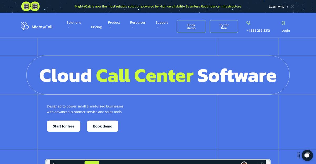 Mighty Call Homepage