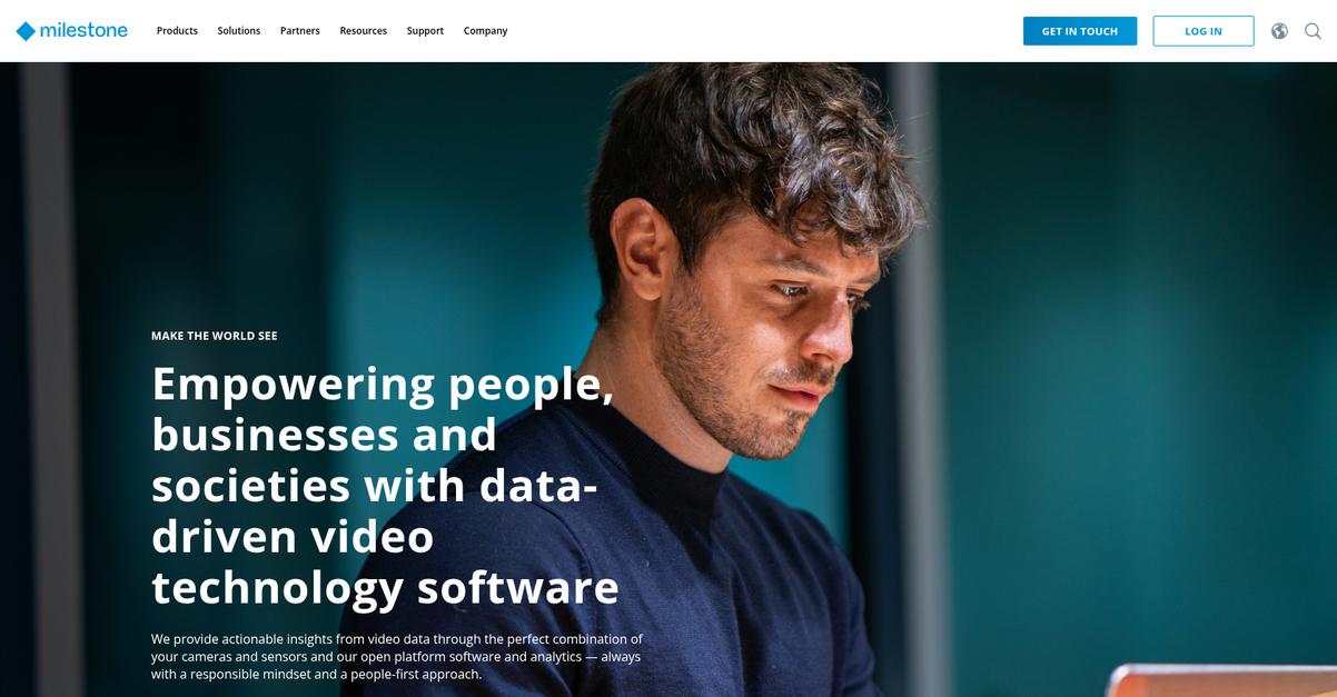 Milestone Systems Homepage