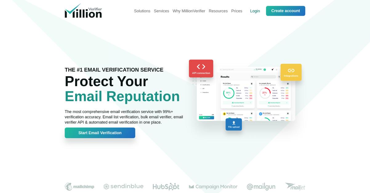 Million Verifier Homepage