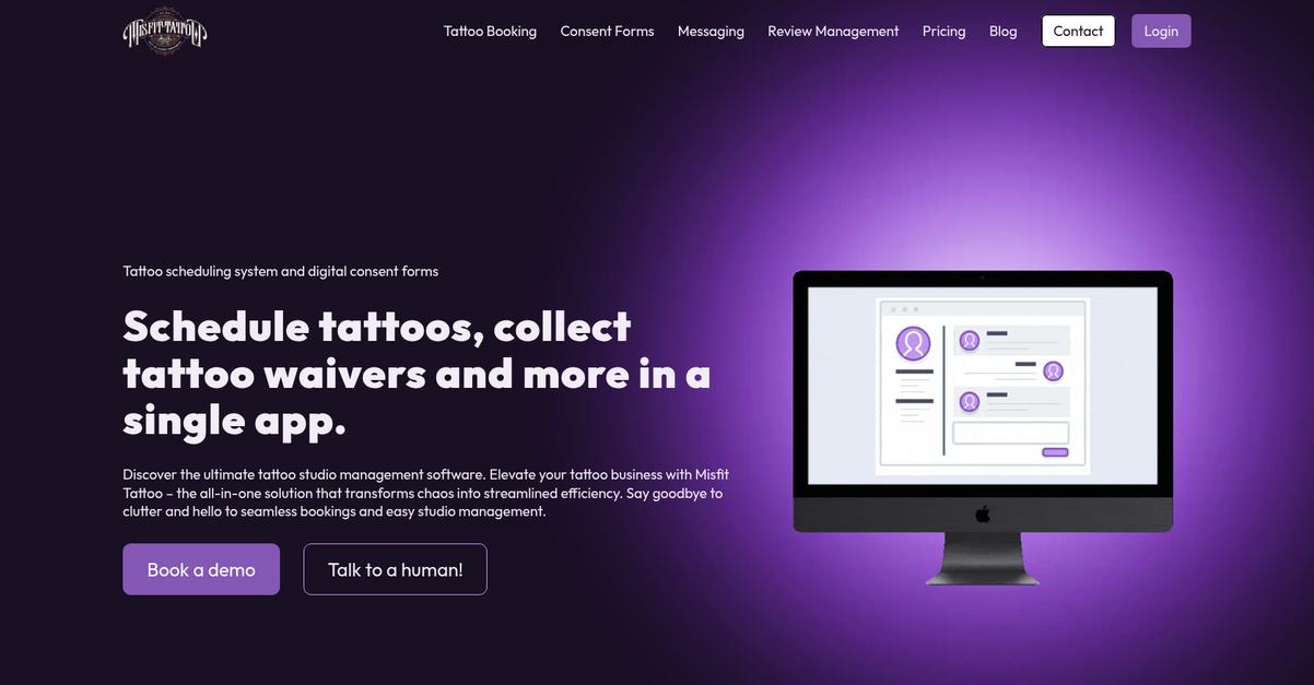 Misfit Tattoo Homepage