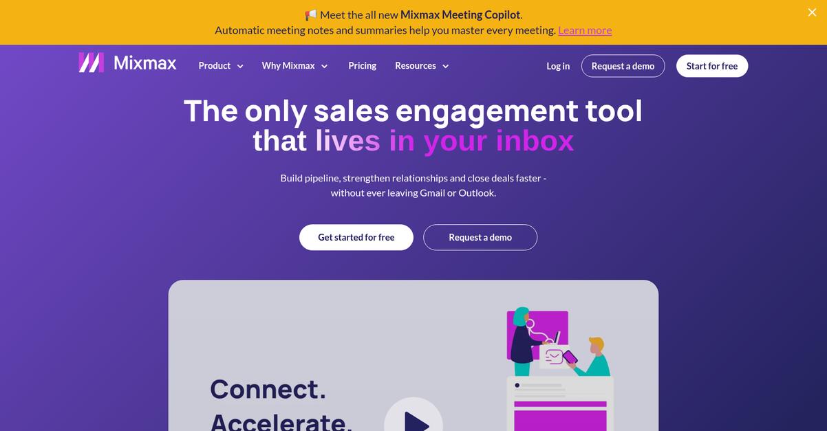 Mixmax Homepage
