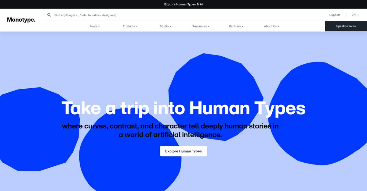 Monotype Homepage