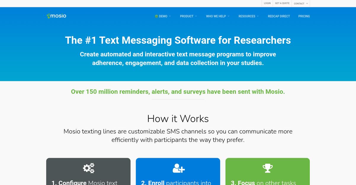 Mosio Homepage