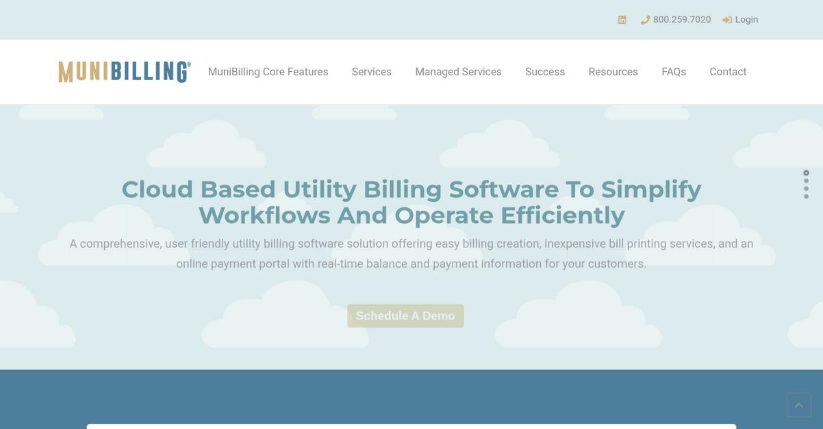 Muni Billing Homepage