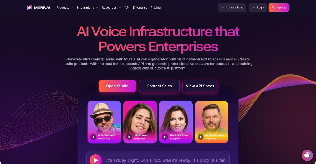 Murf.Ai Homepage