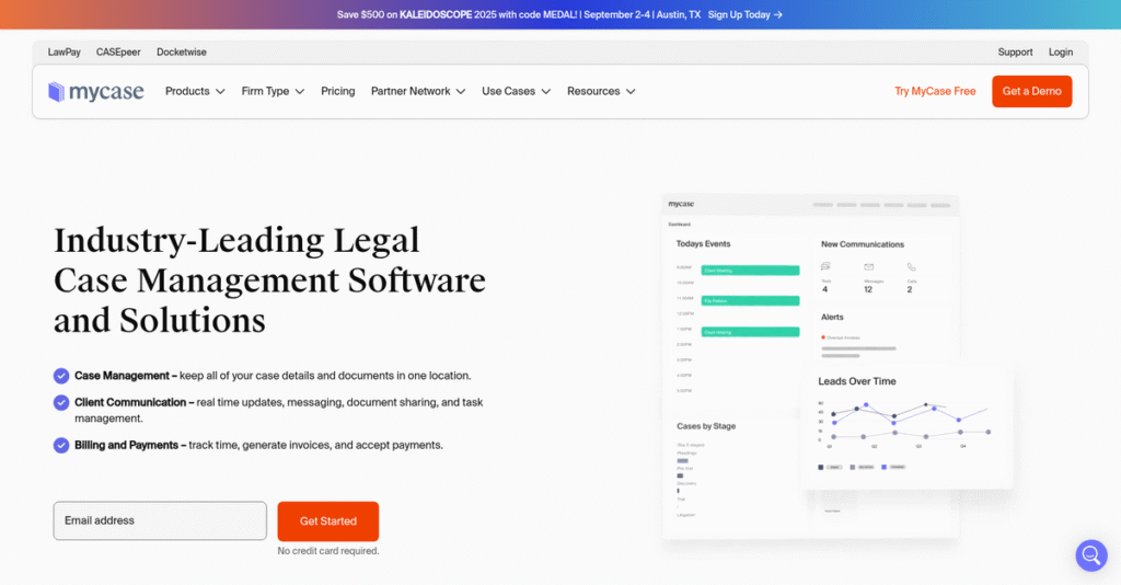 MyCase Homepage