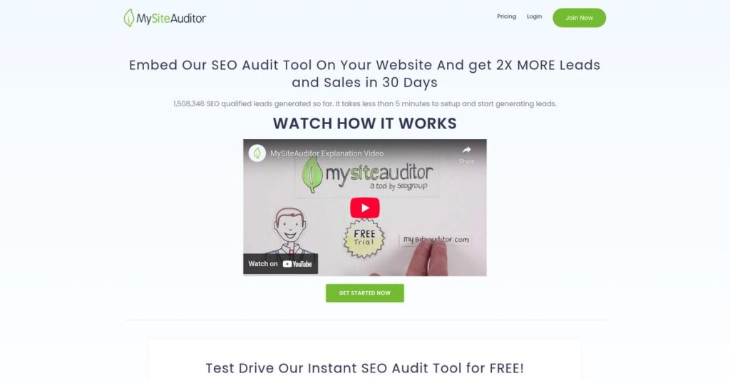 MySiteAuditor Homepage
