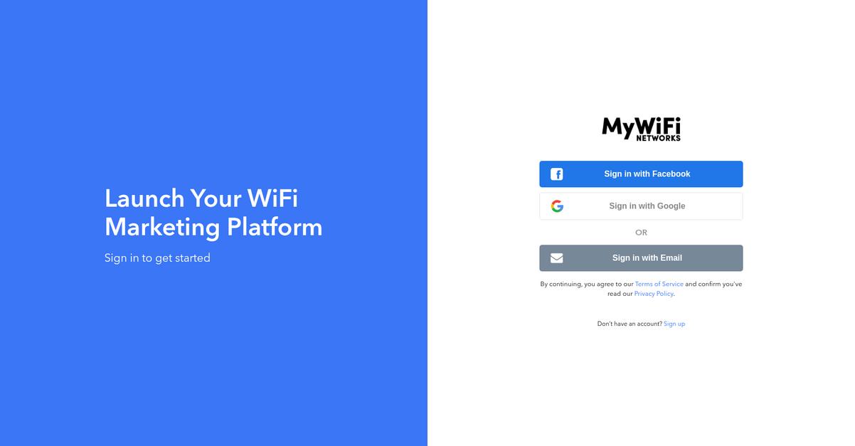 My Wi Fi Networks Homepage