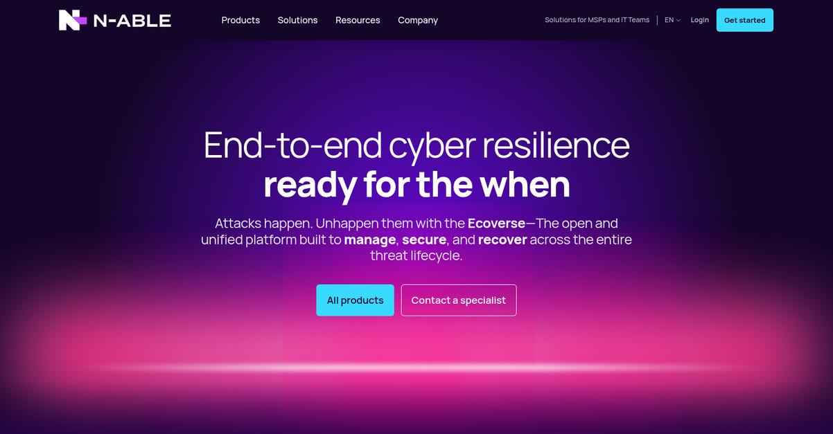 N Able Homepage