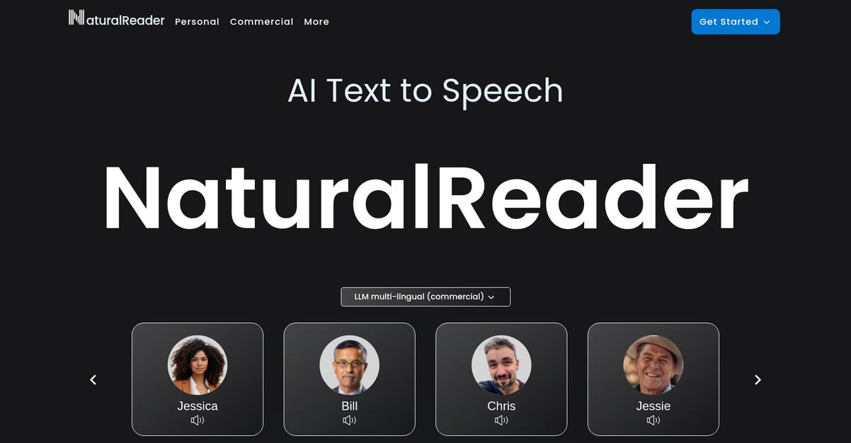 Natural Reader Homepage