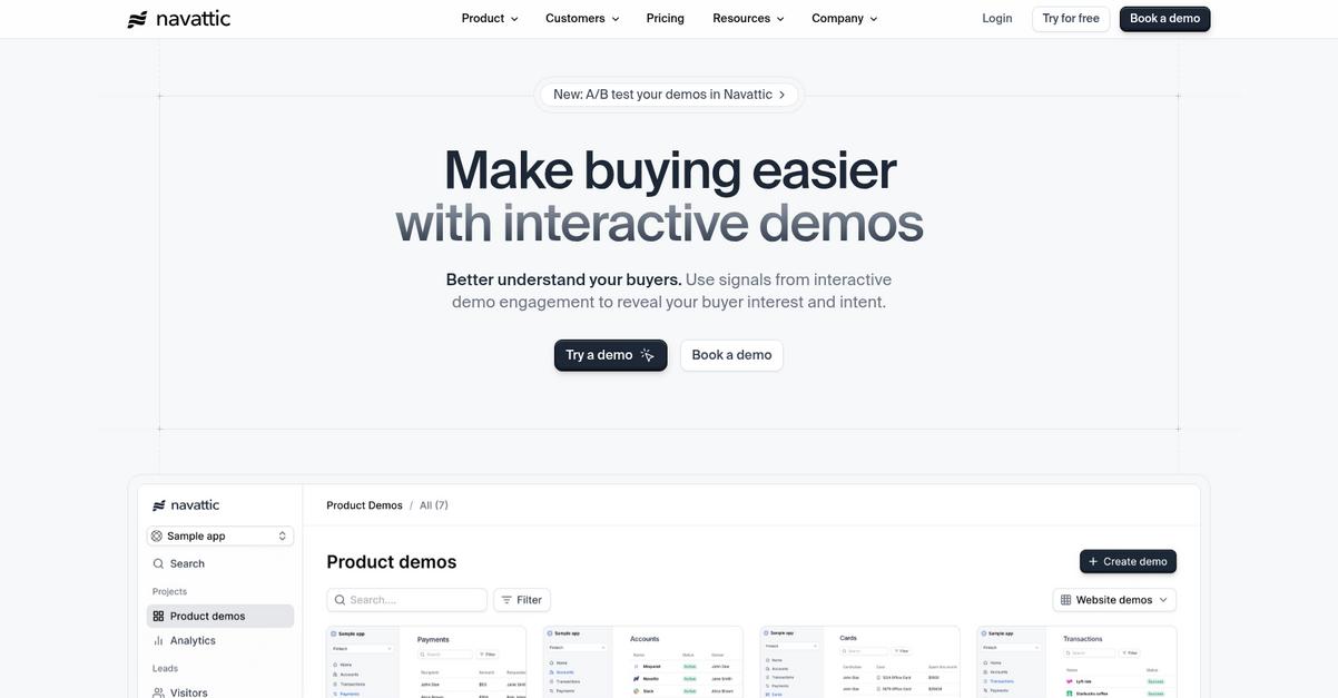 Navattic Homepage
