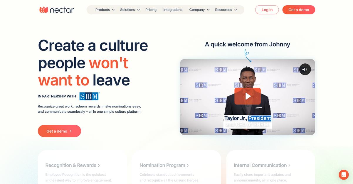 Nectar Homepage
