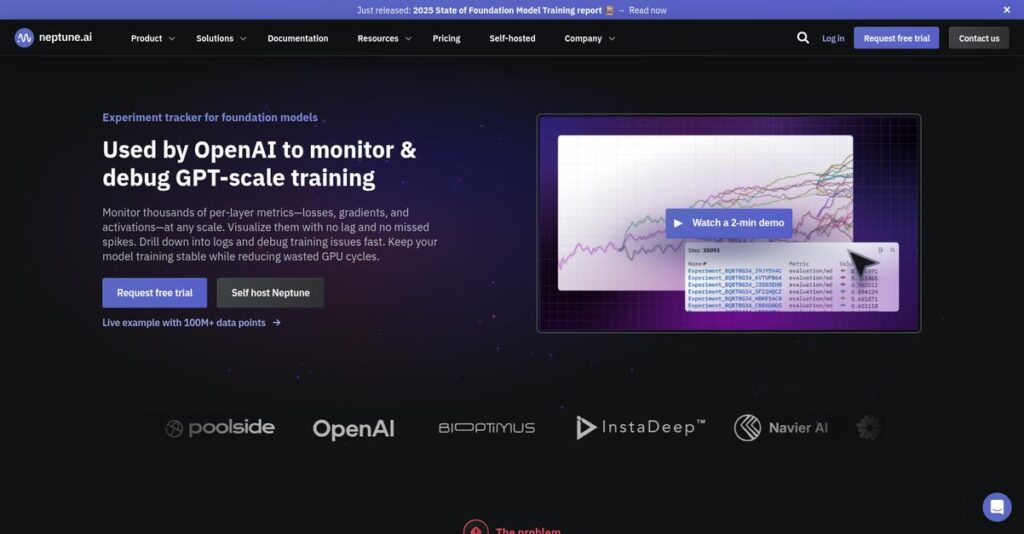 Neptune.ai Homepage