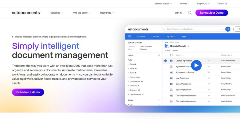 NetDocuments Homepage