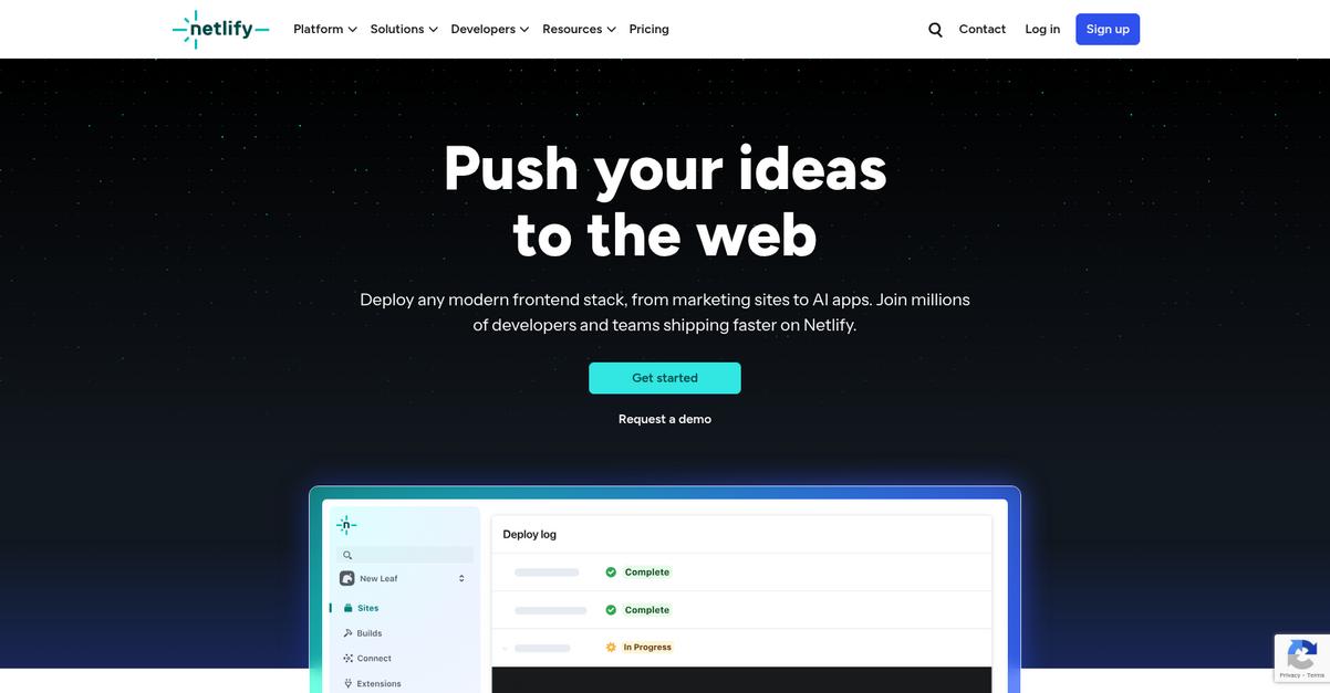 Netlify Homepage