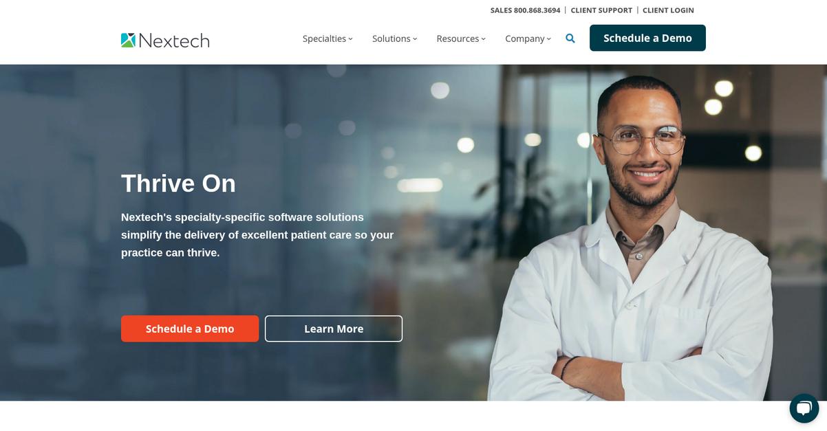 Nextech Homepage