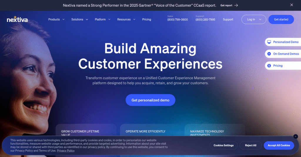 Nextiva Homepage