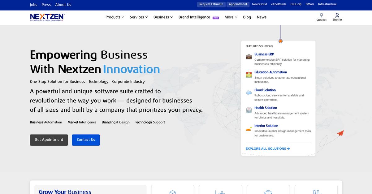 Nextzen Limited Homepage