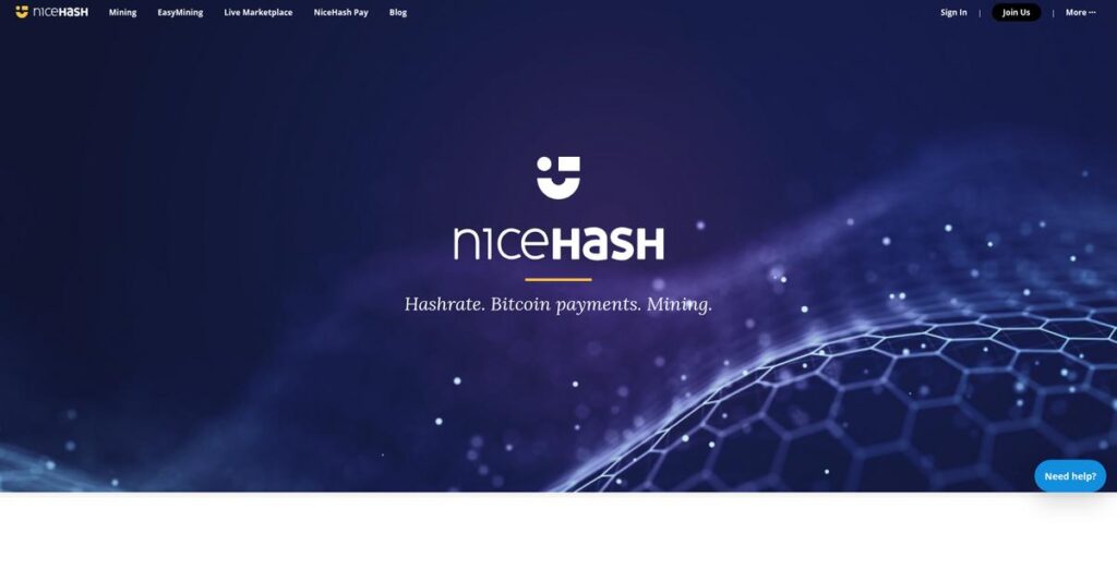 NiceHash Homepage