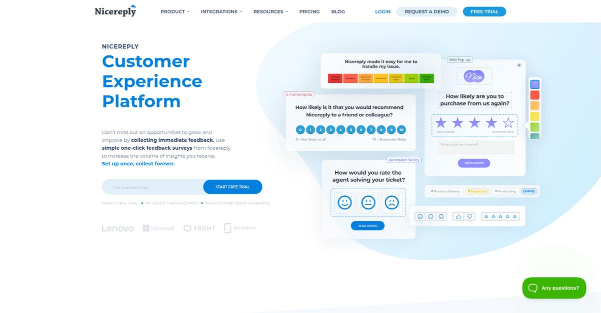 Nice Reply Homepage