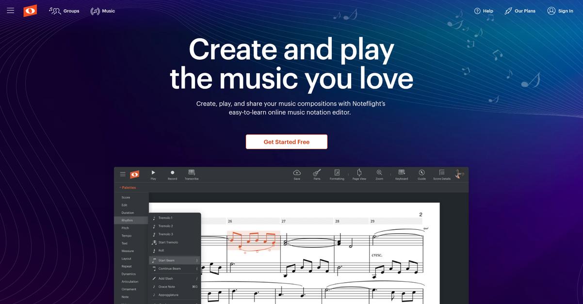 Noteflight Homepage