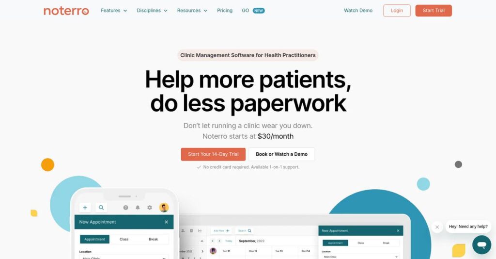 Noterro Homepage