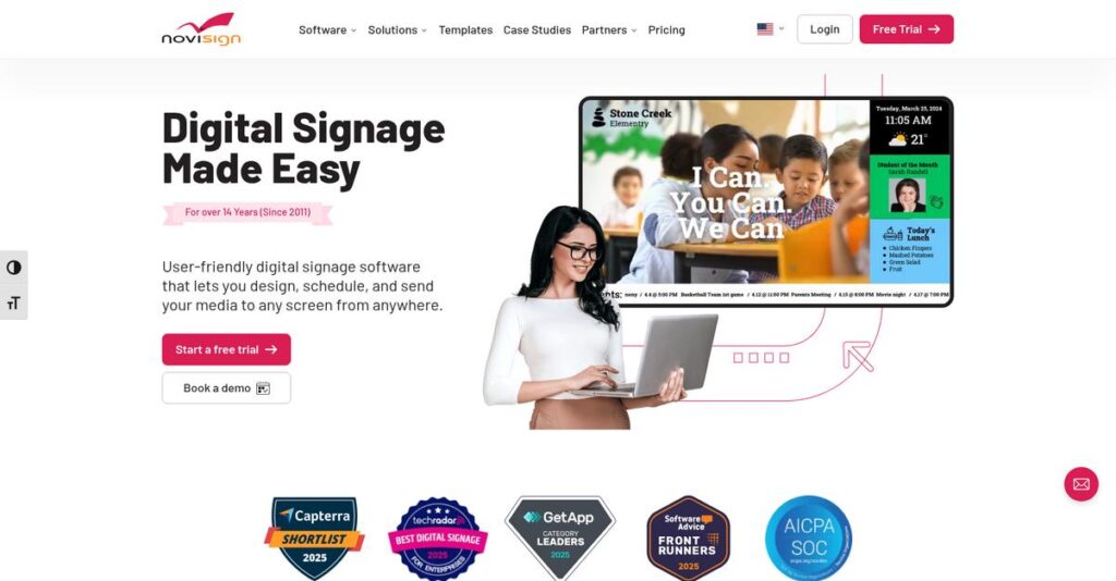 NoviSign Homepage