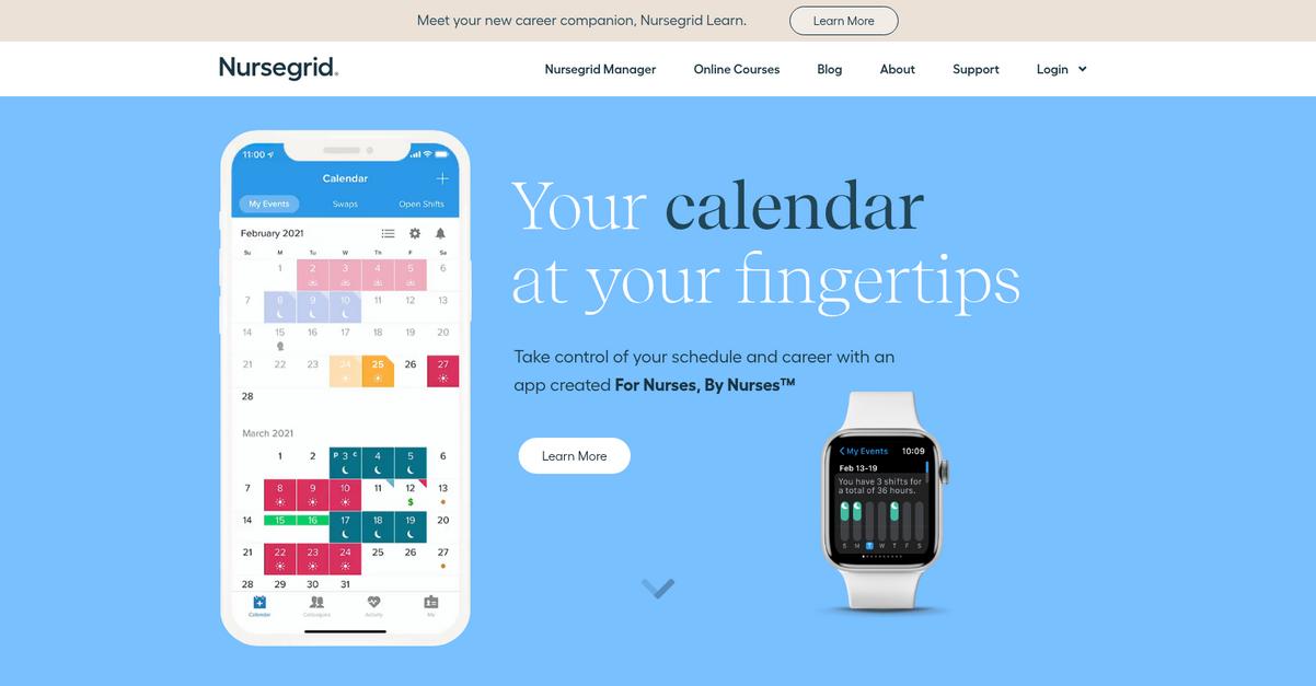 Nurse Grid Homepage